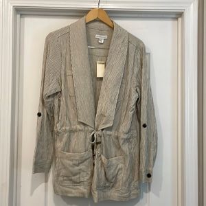 Christopher & Banks Long Sleeve Jacket. Pinstripes. Large